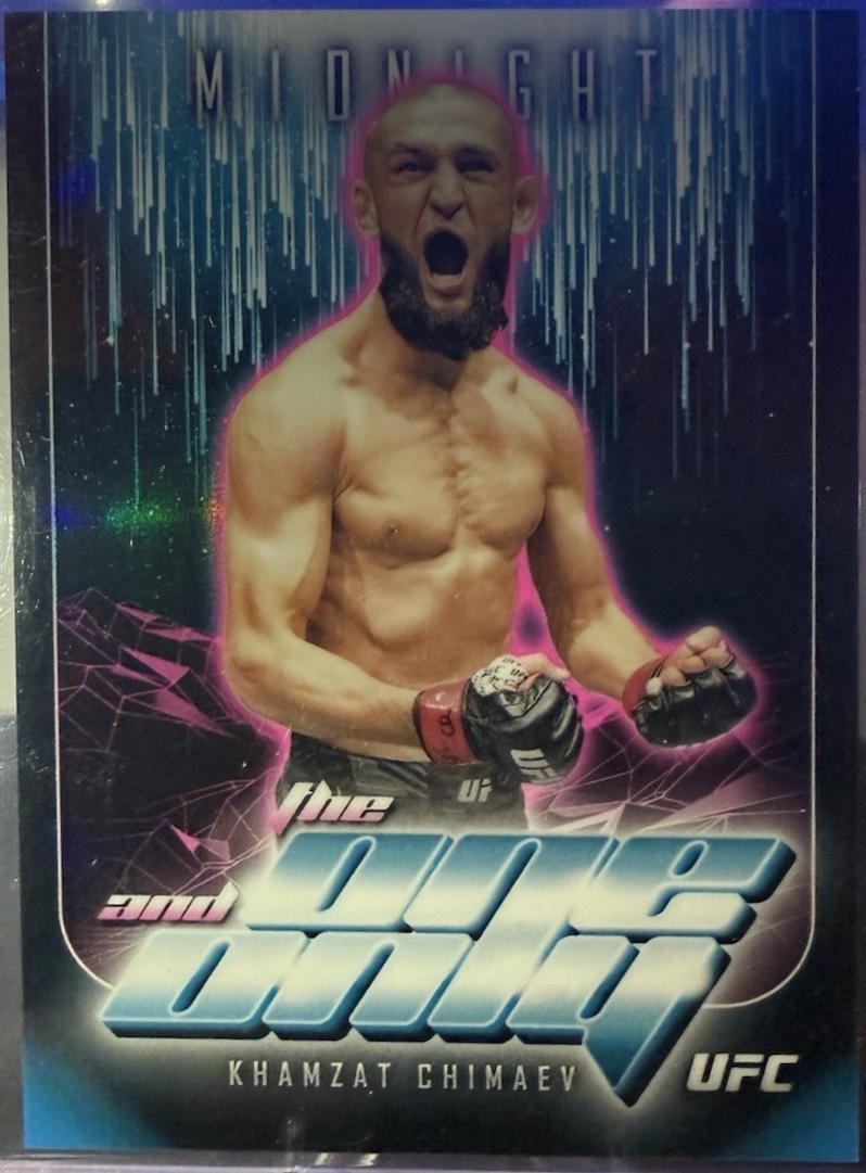 Khamzat Chimaev #TO-1 Ufc Cards 2024 Topps Midnight UFC The One and Only