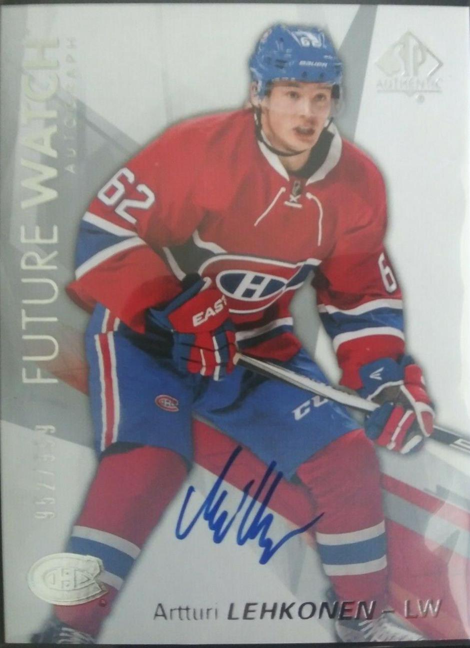 Artturi Lehkonen #177 2016-17 SP Authentic Hockey
