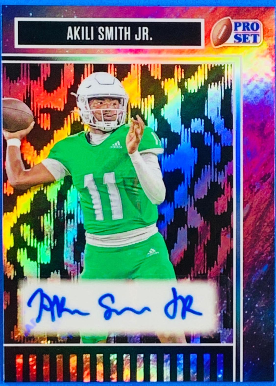 Akili Smith Jr. #BA-ASJ 2025 Leaf Pro Set Metal Autograph Football
