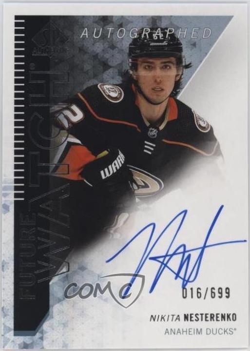 Nikita Nesterenko #RFWA-NN Hockey Cards 2023 SP Authentic 2013 Retro Future Watch Auto
