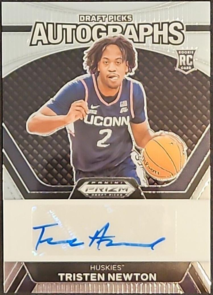 Tristen Newton #RSI-TNP Basketball Cards 2024 Panini Prizm Rookie Signature