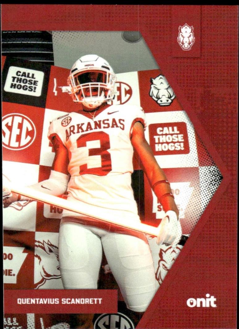 Quentavius Scandrett #B-71 2025 Onit Athlete Arkansas Razorbacks Football