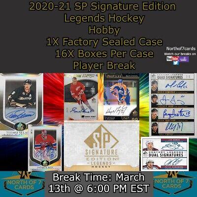 Daniel Sedin #2 Hockey Cards 2020 SP Signature Edition Legends