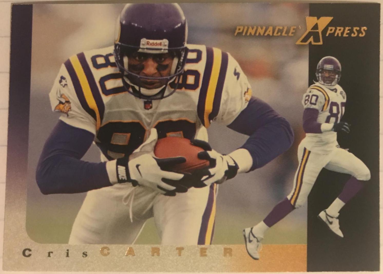 Cris Carter #36 Football Cards 1997 Pinnacle X Press