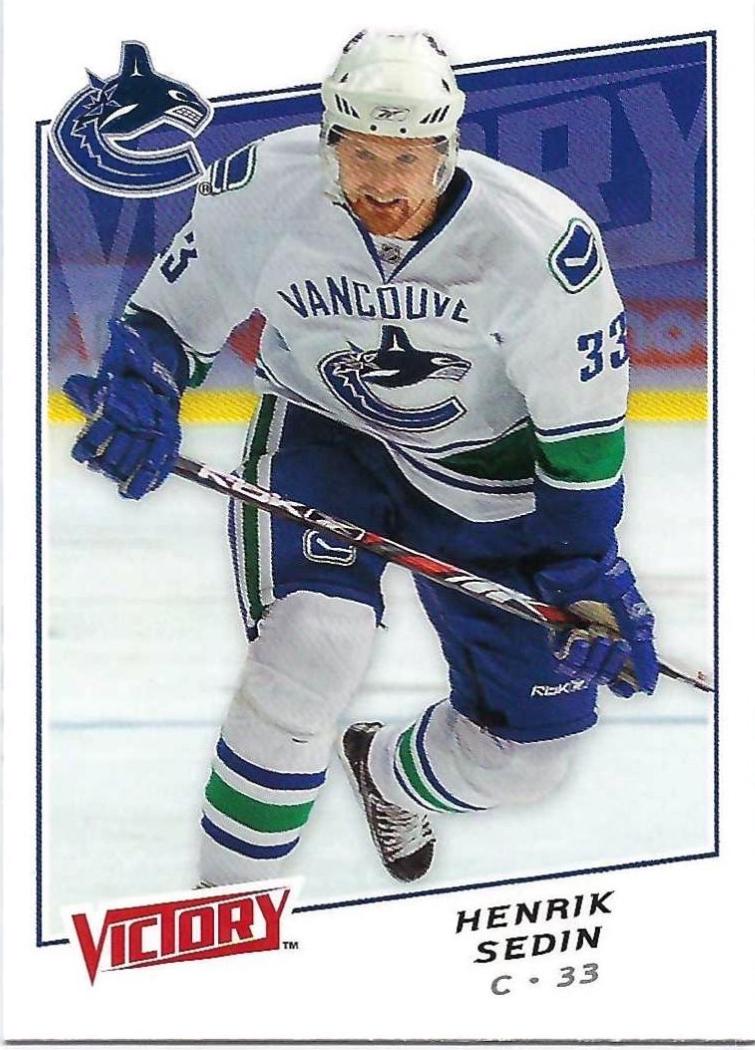 Henrik Sedin #9 Hockey Cards 2008 Upper Deck Victory
