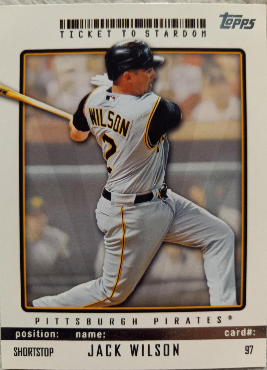Jack Wilson #97 Baseball Cards 2009 Topps Ticket to Stardom