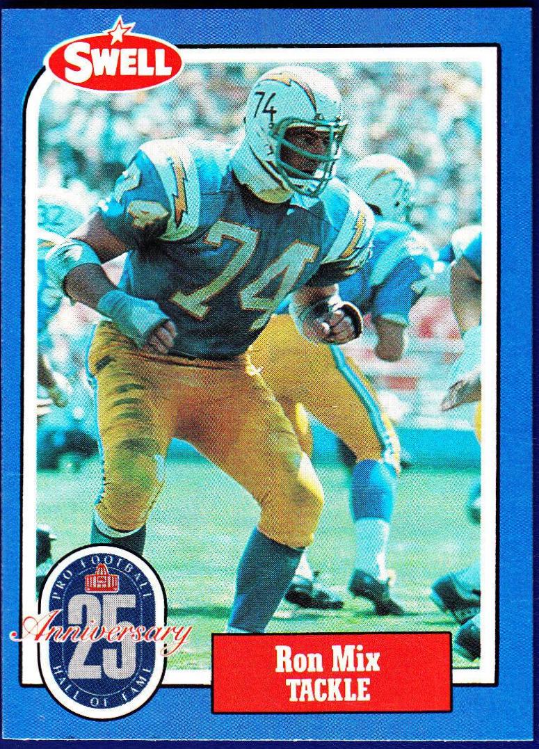 Ron Mix #85 Football Cards 1988 Swell Greats