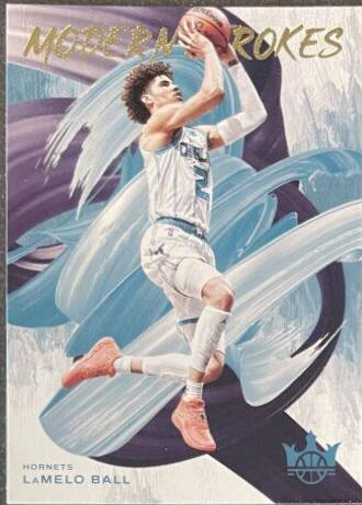 LaMelo Ball #17 Basketball Cards 2021 Panini Court Kings Modern Strokes