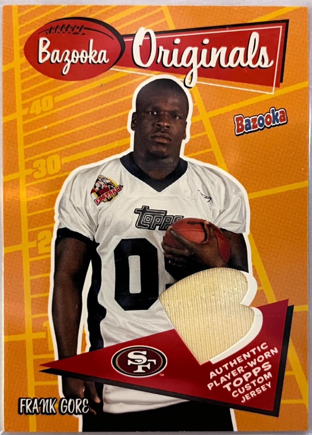 Frank Gore #BO-FG 2005 Bazooka Originals Jerseys Football