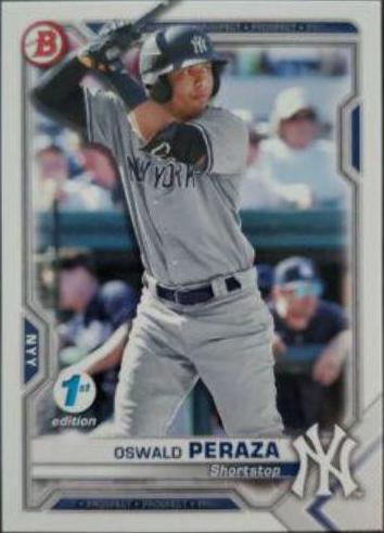 Oswald Peraza #BFE-50 2021 Bowman 1st Edition Baseball
