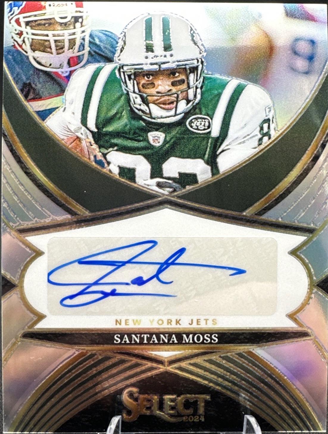 Santana Moss #16 2024 Panini Select Football Select Signatures