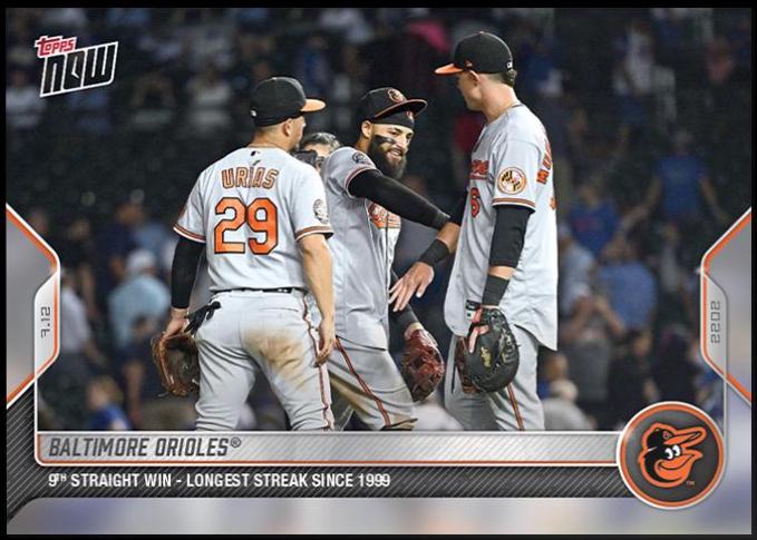 Baltimore Orioles #519 2022 Topps Now Baseball