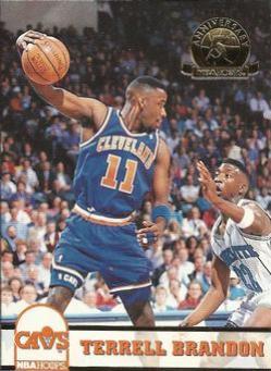 Terrell Brandon #36 Basketball Cards 1993 Hoops Fifth Anniversary Gold