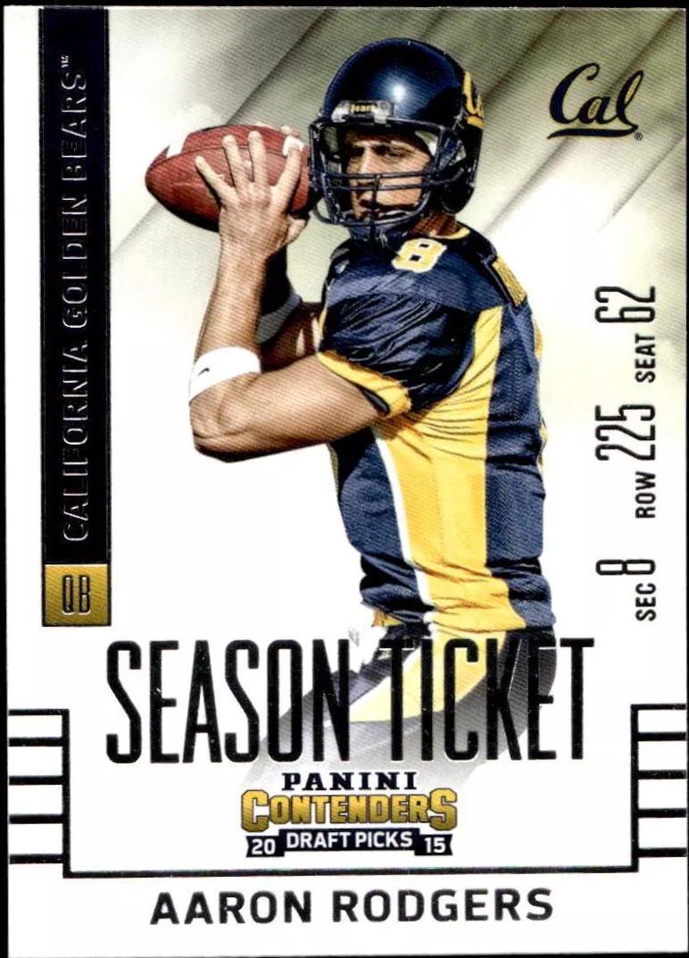 Aaron Rodgers #2 Football Cards 2015 Panini Contenders Draft Picks