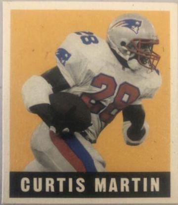 Curtis Martin #7 Football Cards 1997 Leaf Reproductions