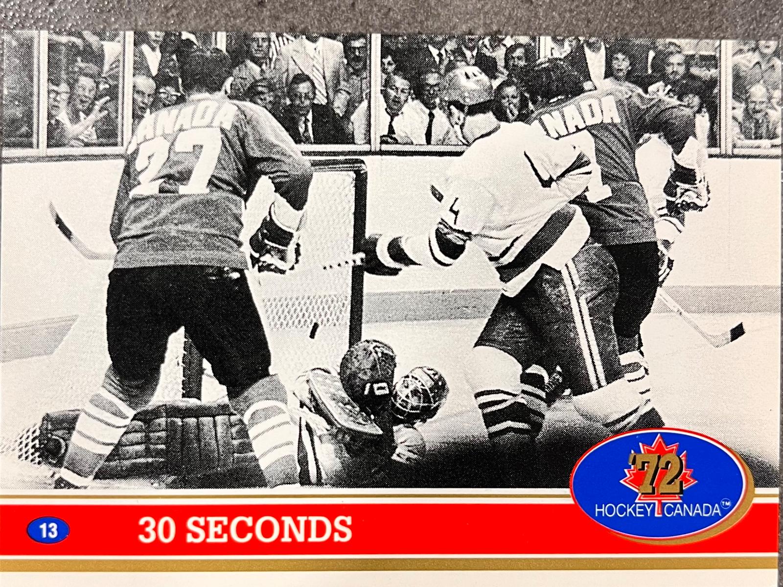 30 Seconds #13 Hockey Cards 1991 Future Trends Canada ’72