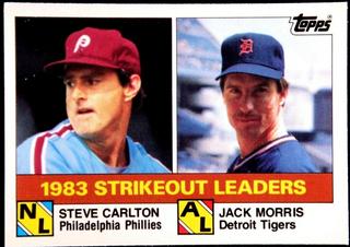 1983 Strikeout Leaders: Steve Carlton / Jack Morris