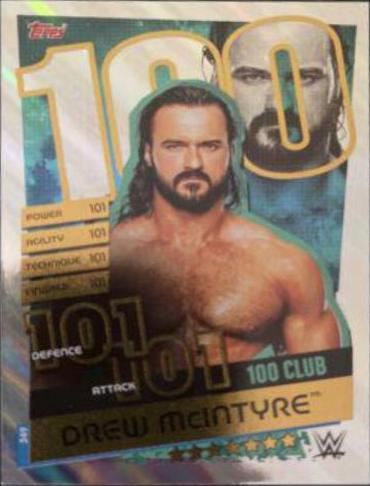 Drew McIntyre #349 Wrestling Cards 2020 Topps Slam Attax Reloaded WWE