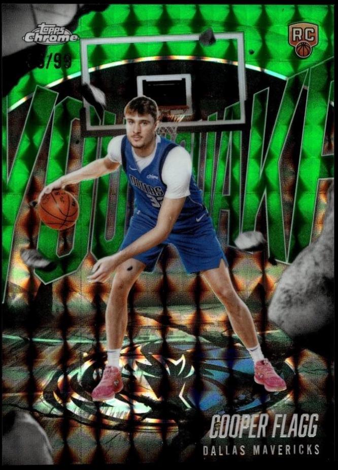 2025 Topps Chrome Youthquake Cooper Flagg [Refractor Green] #YQ-1 card