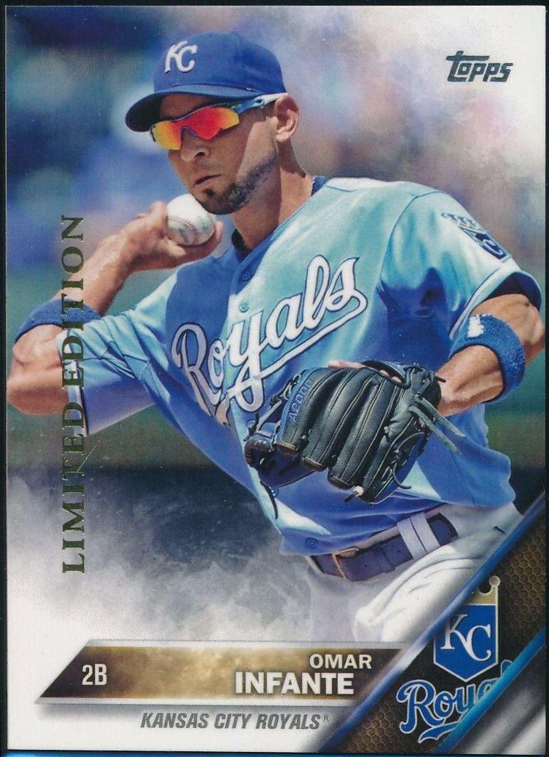 Omar Infante #34 Baseball Cards 2016 Topps Limited Edition