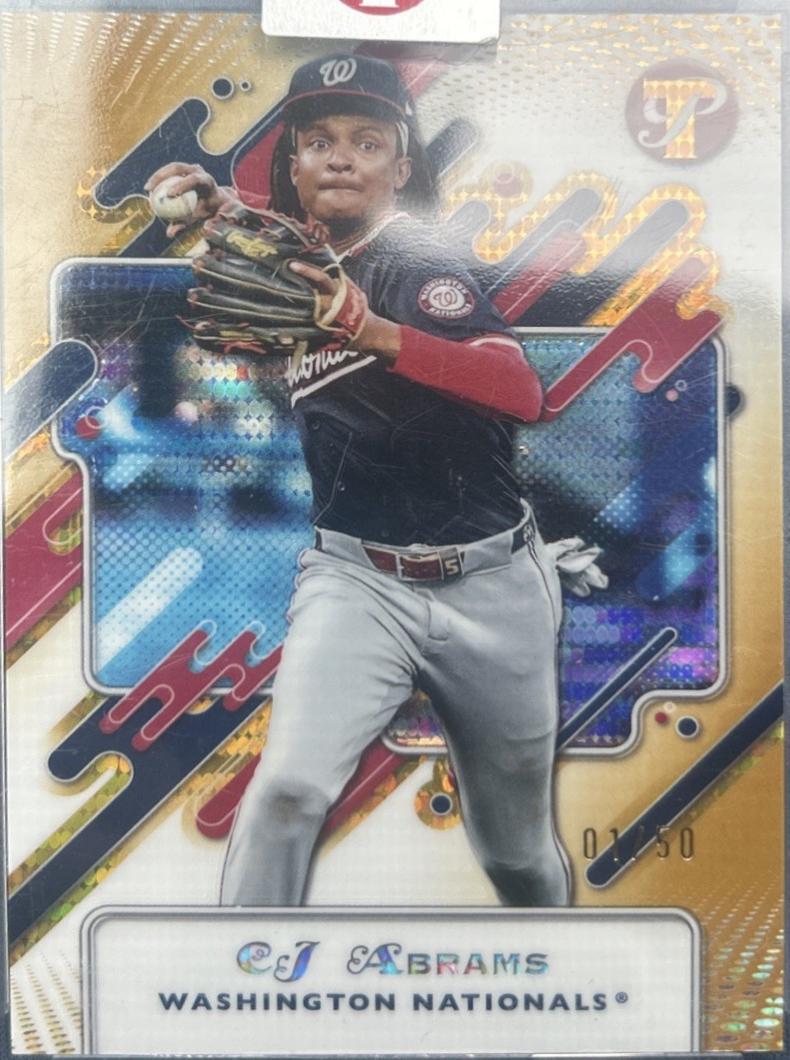 CJ Abrams [Encased Gold Refractor] #208