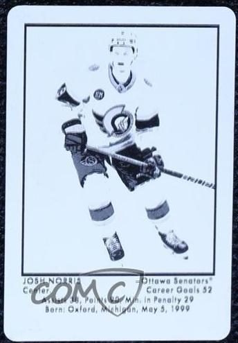 Josh Norris #R-13 Hockey Cards 2022 Parkhurst Champions Retro Autograph