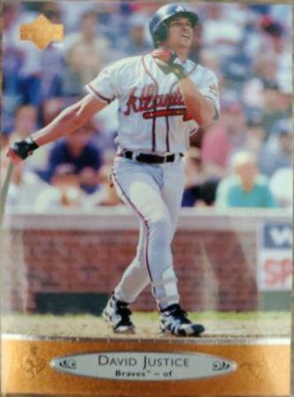 David Justice #4 Baseball Cards 1996 Upper Deck