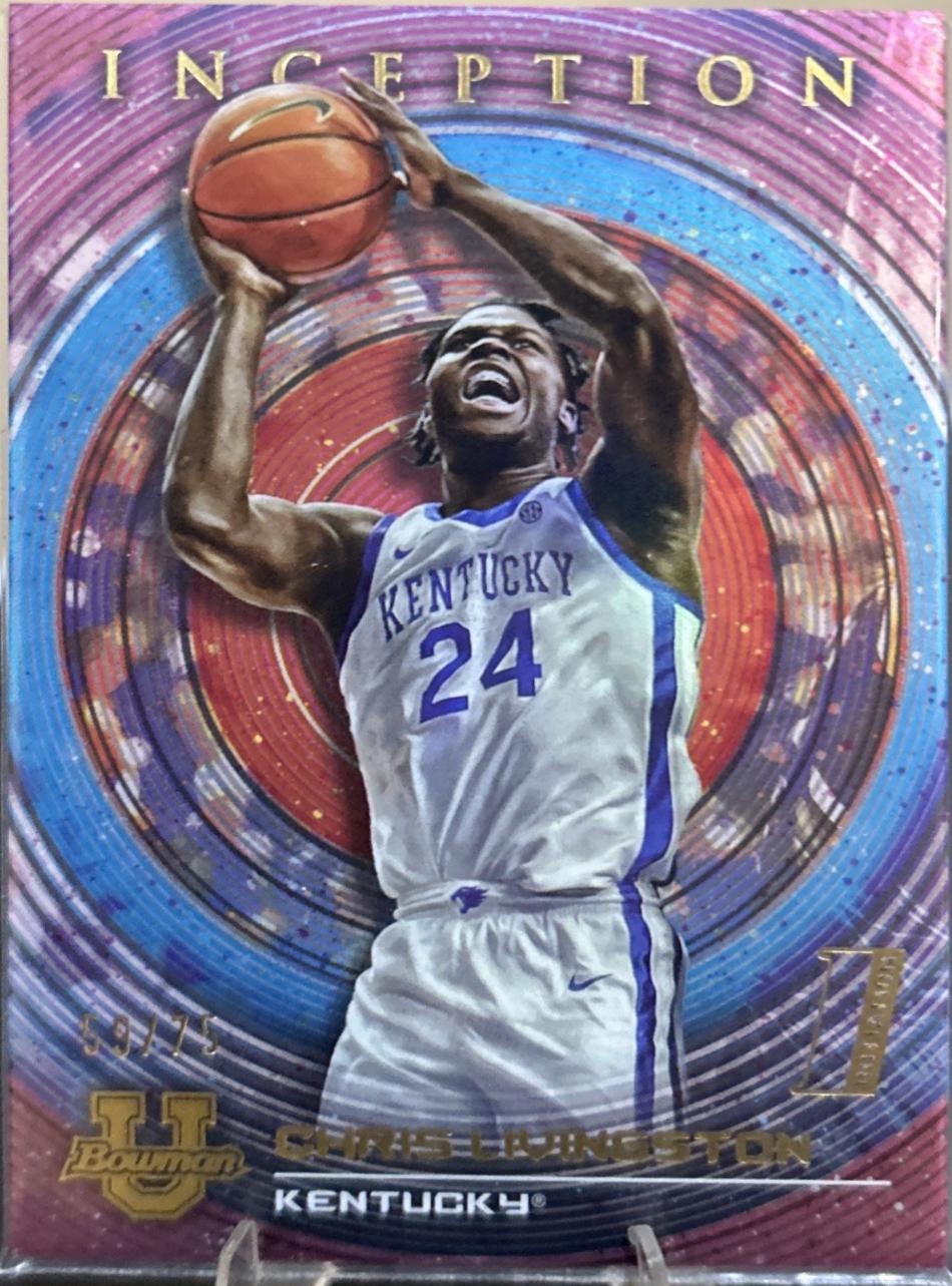 Chris Livingston #29 2022 Bowman University Inception Basketball