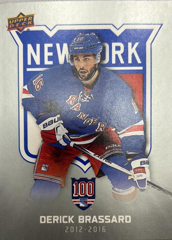 Derick Brassard #80 2025-26 Upper Deck New York Rangers Centennial Hockey
