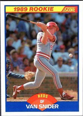 Van Snider #640 Baseball Cards 1989 Score