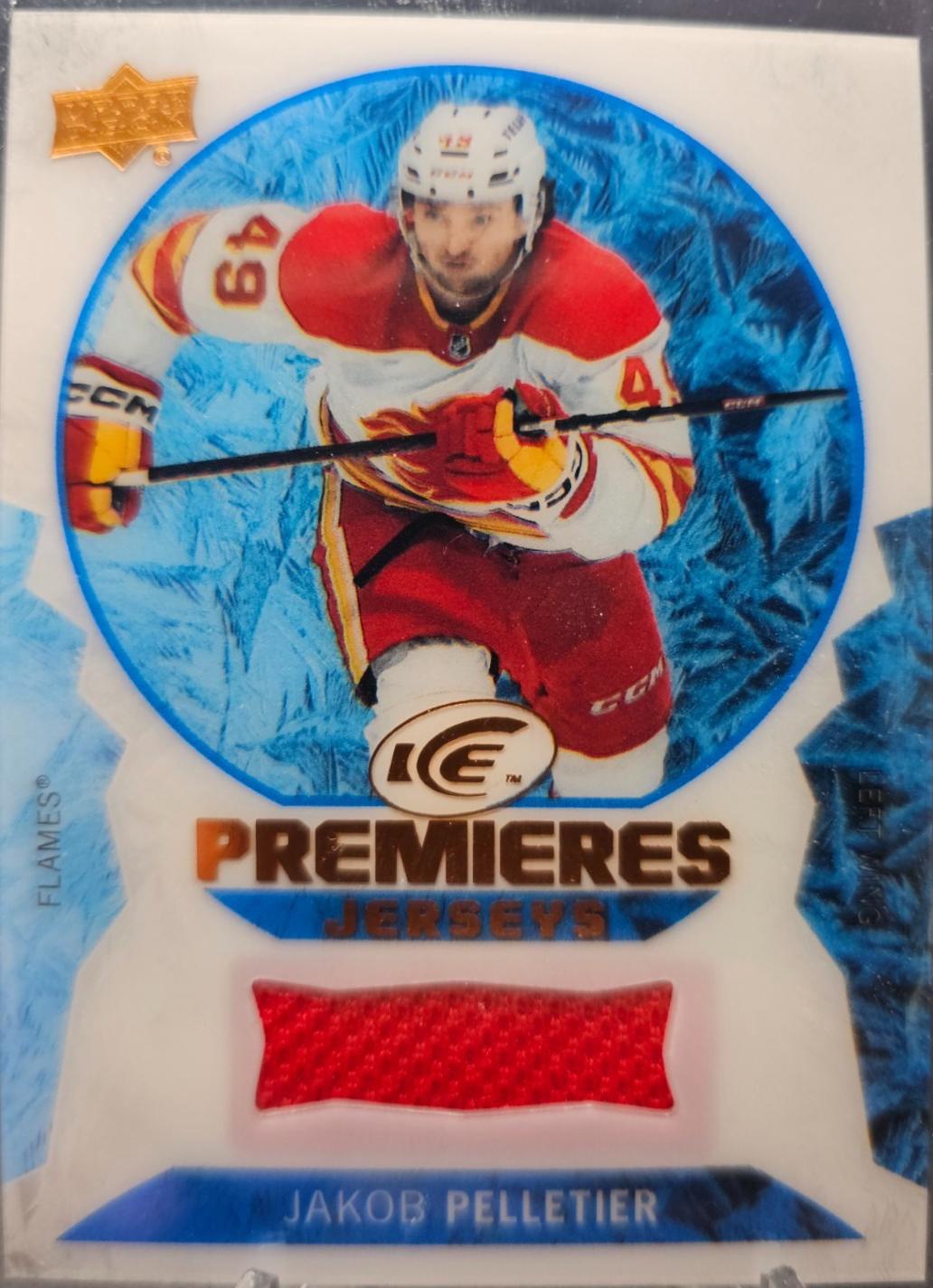 Jakob Pelletier #IPJ-JP Hockey Cards 2023 Upper Deck Ice Hockey Ice Premieres Jersey