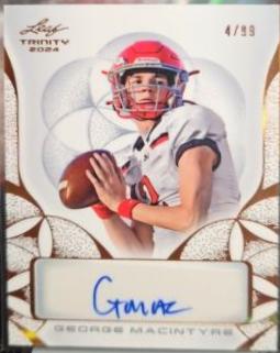 George MacIntyre #BA-GMI 2024 Leaf Autograph Football
