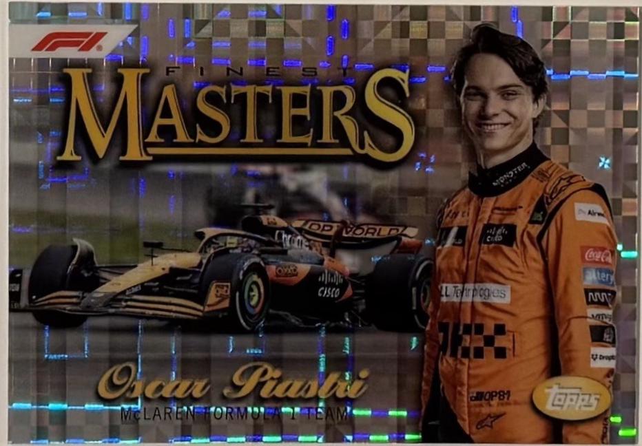 Oscar Piastri #MST-4 Racing Cards 2024 Topps Finest Formula 1 Masters
