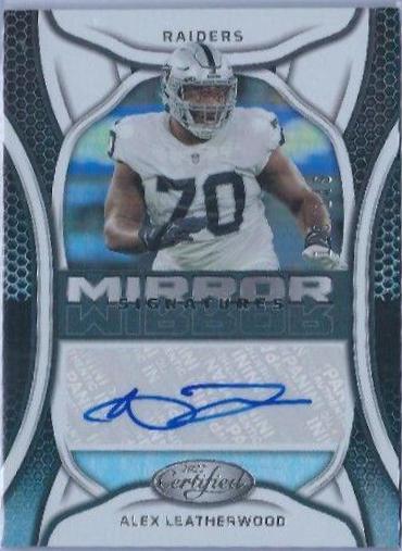 Alex Leatherwood #MS-AL Football Cards 2022 Panini Certified Mirror Signatures