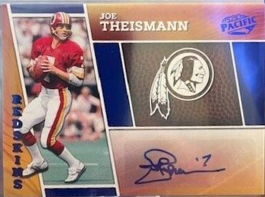 Joe Theismann #PP-JTN Football Cards 2024 Panini Encore Pacific Penmanship