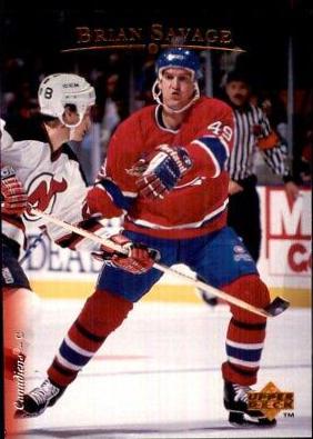 Brian Savage #36 Hockey Cards 1995 Upper Deck