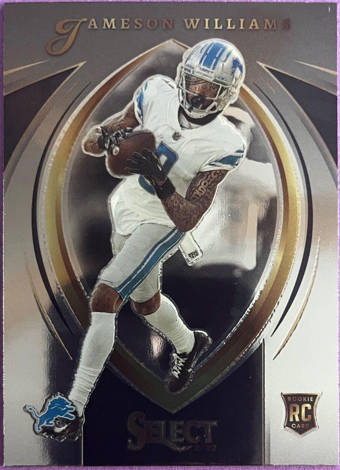 Jameson Williams #SCR-8 Football Cards 2022 Panini Select Certified Rookies