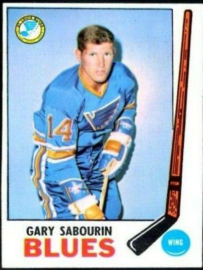 Gary Sabourin #19 Hockey Cards 1969 Topps