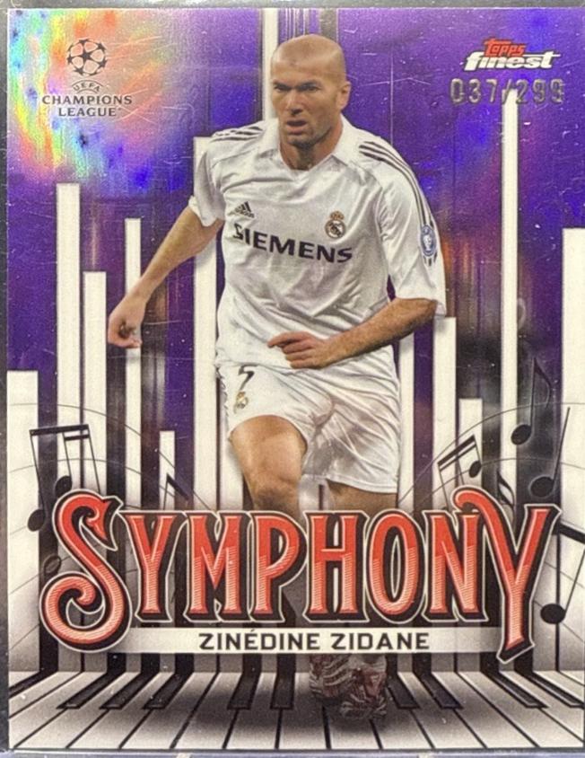 世界75枚限定！Topps Finest ZIDANE ジダン インサート 2023 ZINEDINE ZIDANE 23/75 TOPPS CRYSTAL PREMIUM ICONS UEFA
