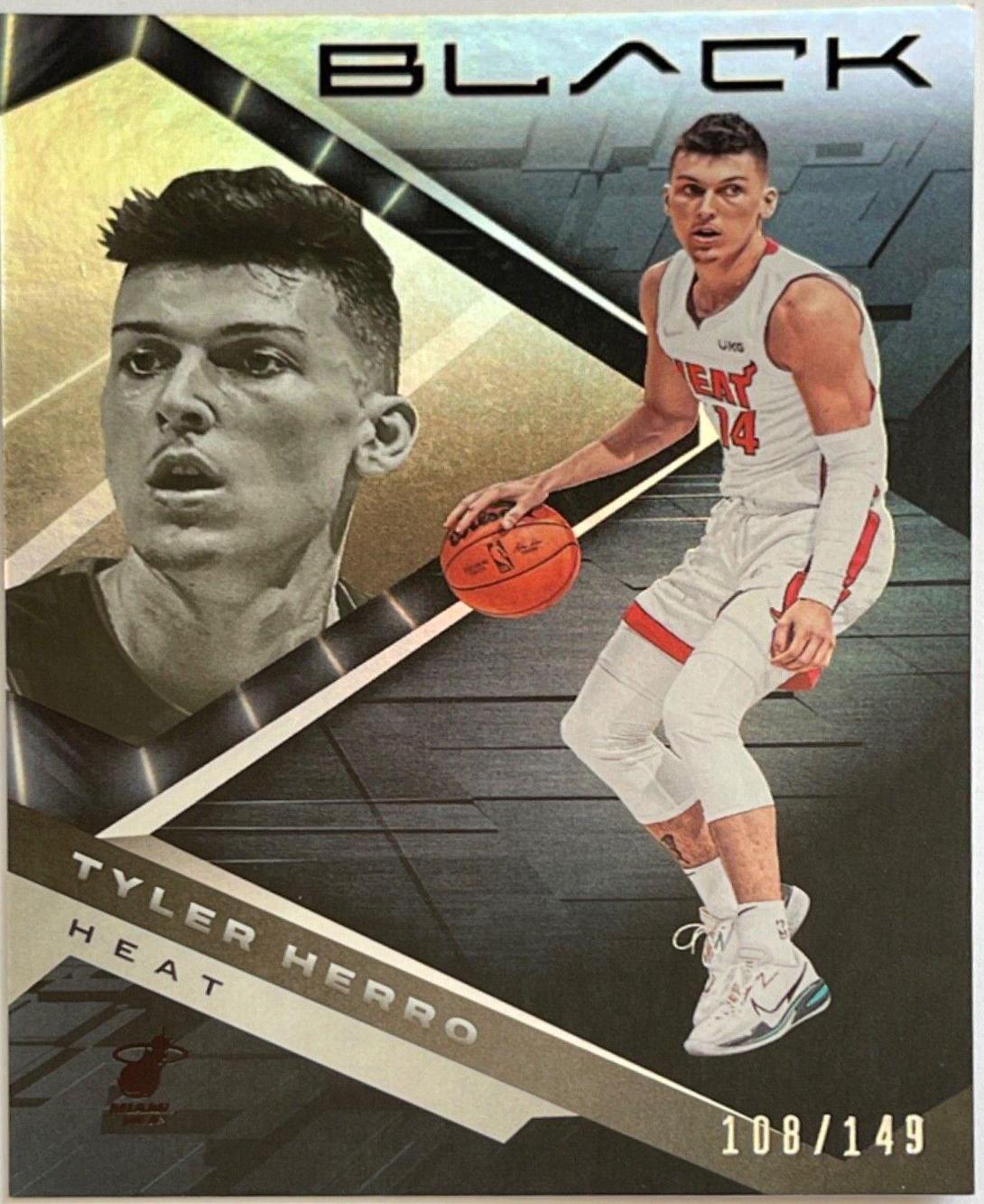 Tyler Herro #2 Basketball Cards 2021 Panini Black