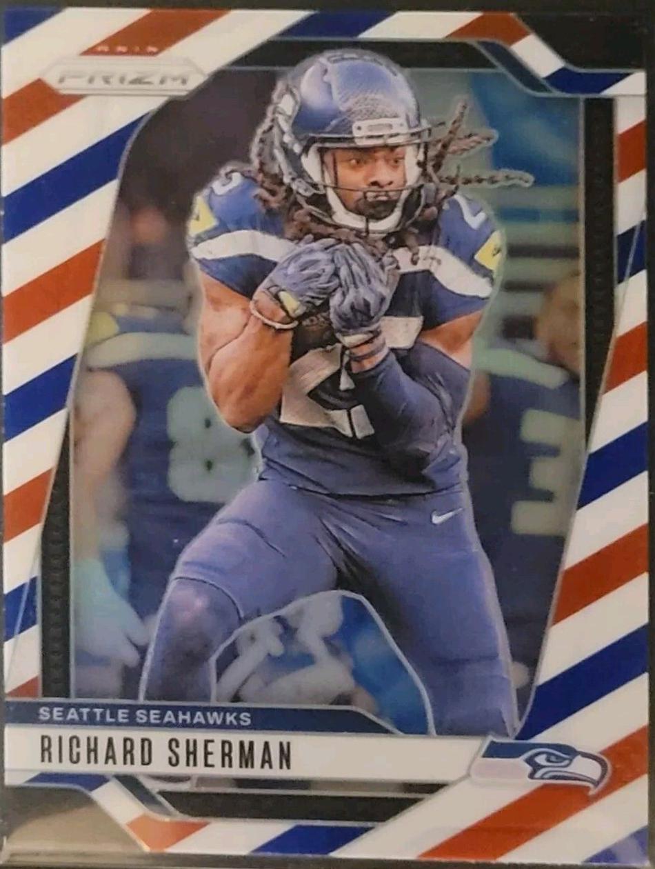 Richard Sherman [Red White Blue] #265 Prices | 2024 Panini Prizm