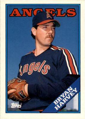 Bryan Harvey #45T Baseball Cards 1988 Topps Traded