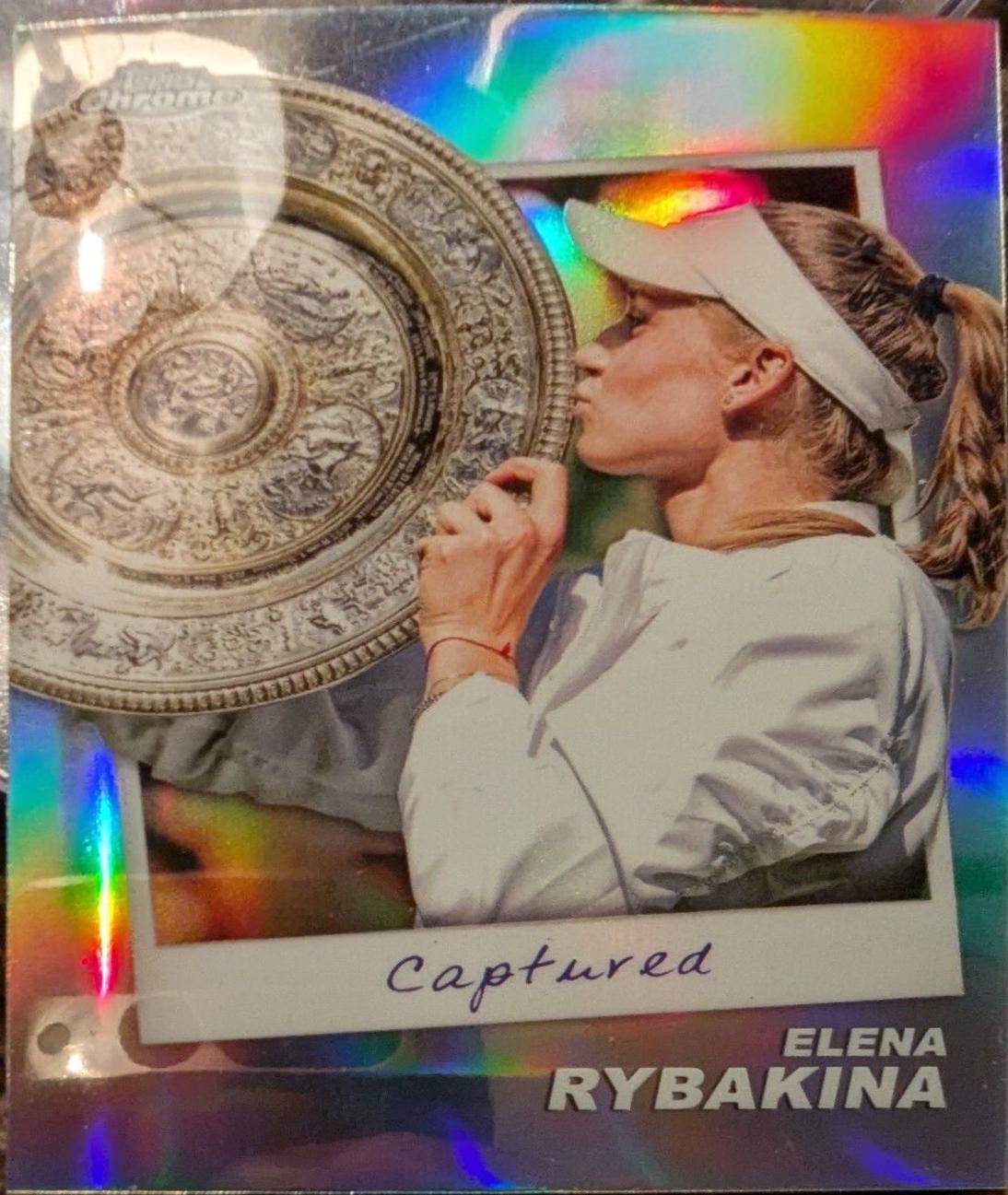 Elena Rybakina #CTD-ER Tennis Cards 2024 Topps Chrome Captured