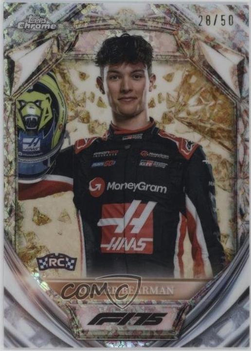 Oliver Bearman [Gold Mini-Diamond Refractor] #D75-14 Prices | 2025 ...