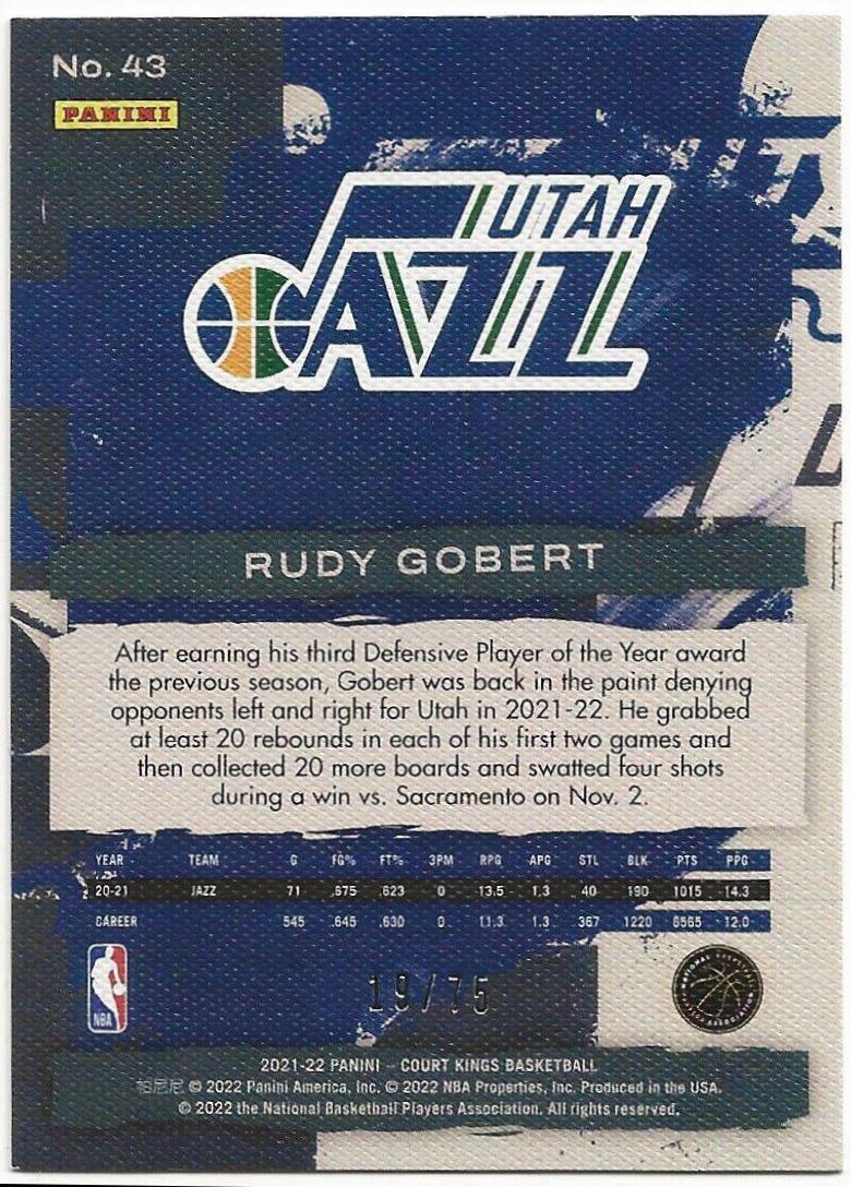 Rudy Gobert [75th Anniversary] #43