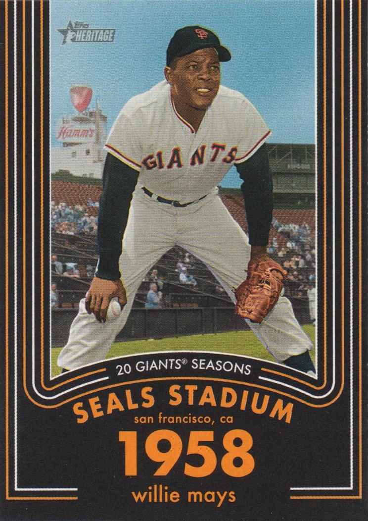 Willie Mays #9 Baseball Cards 2020 Topps Heritage 20 Giants Seasons