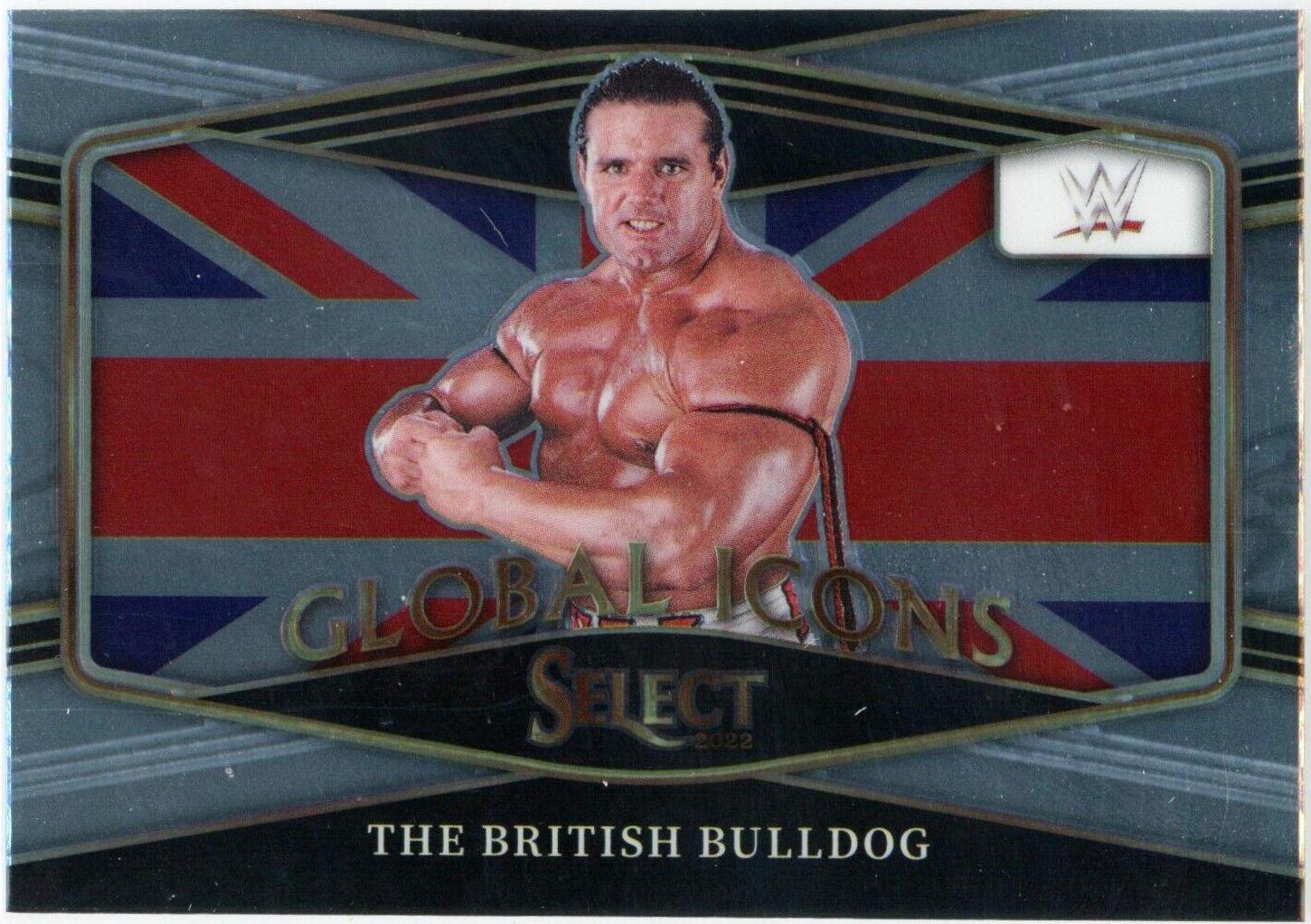 The British Bulldog #12 Wrestling Cards 2022 Panini Select WWE Global Icons