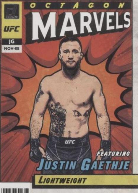 Justin Gaethje #15 Ufc Cards 2022 Panini Donruss UFC Octagon Marvels