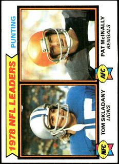 1978 Punting Leaders (Tom Skladany / Pat McInally) LLVAR: Cream Back