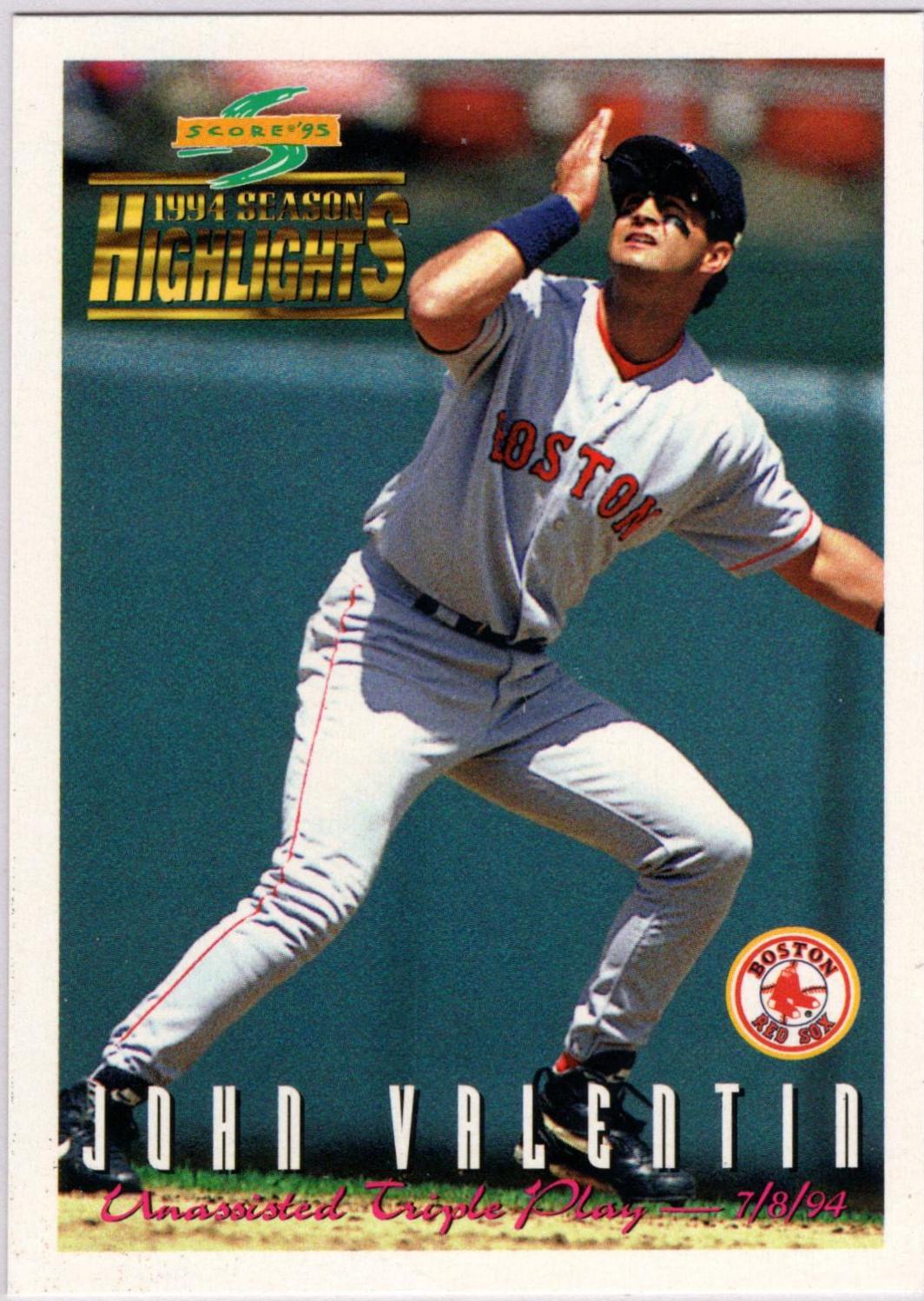 John Valentin #314 Baseball Cards 1995 Score